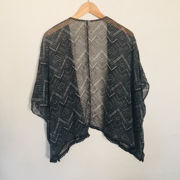 Chiffon Open front cover up - Picture 6 of 8